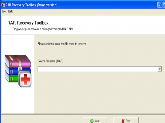 RAR Recovery Toolbox Screenshot 1