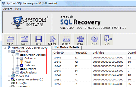 Data Recovery from Corrupted SQL Screenshot 1