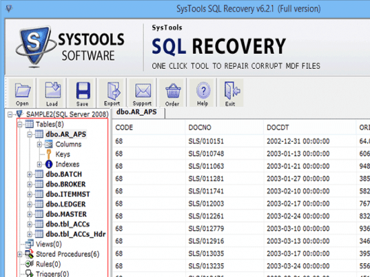 Recover SQL Error 2574 Screenshot 1