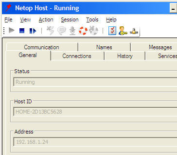 NetOp Remote Control Host Screenshot 1