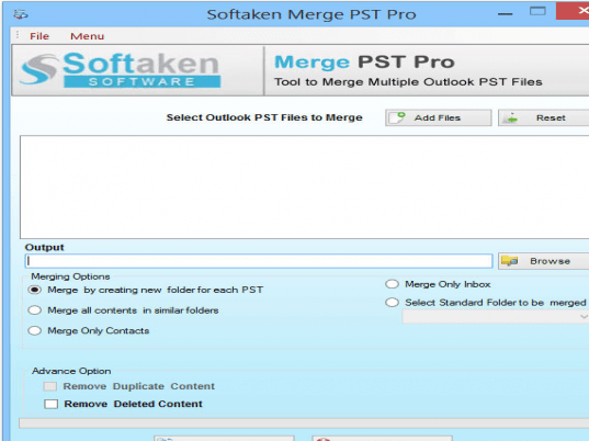 Outlook PST Merge Screenshot 1