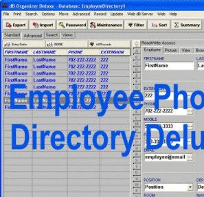 Employee Phone Directory Deluxe Screenshot 1