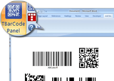 Barcode Word Add-In TBarCode Office Screenshot 1