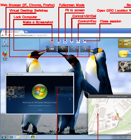 OnlineVNC Server Screenshot 1