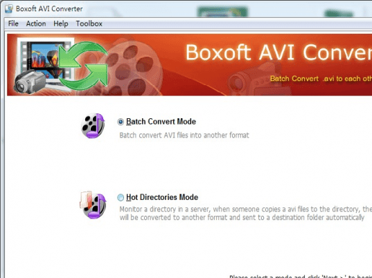 Boxoft AVI Converter Screenshot 1