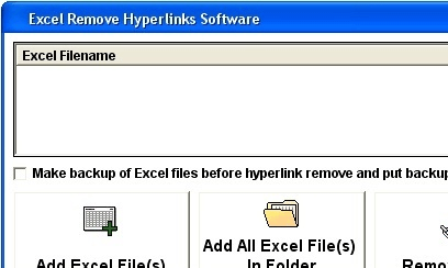 Excel Remove Hyperlinks Software Screenshot 1