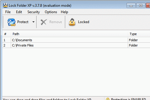 Lock Folder XP Screenshot 1