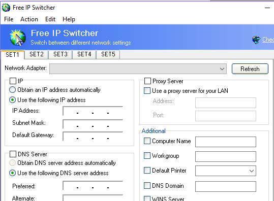 Free IP Switcher Screenshot 1