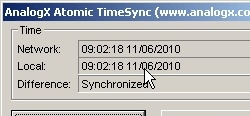 AnalogX Atomic TimeSync Screenshot 1