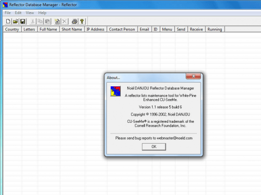 Reflector Database Manager Screenshot 1