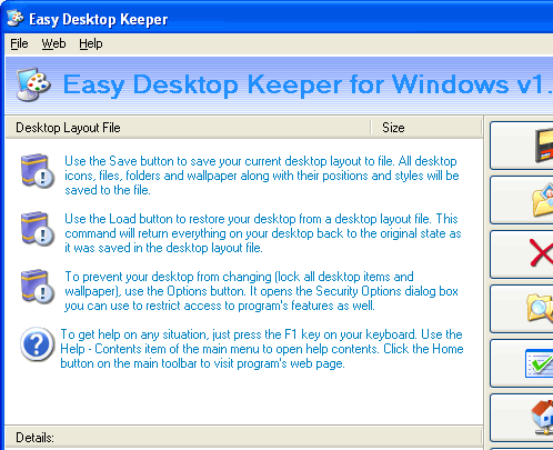 Easy Desktop Keeper Screenshot 1