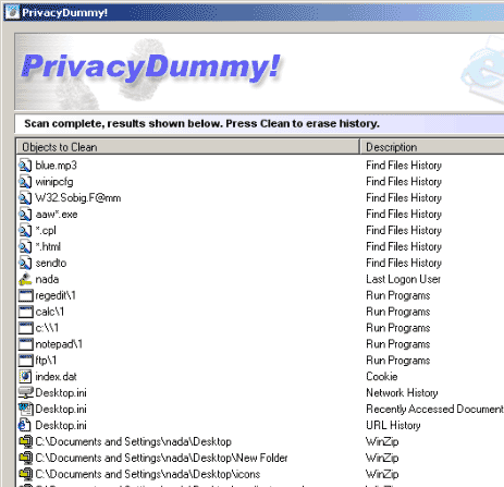 PrivacyDummy! Screenshot 1