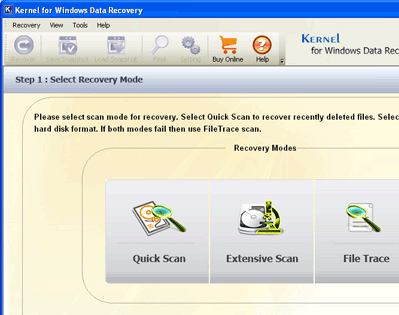 Kernel FAT-NTFS - Windows Data Recovery Software Screenshot 1