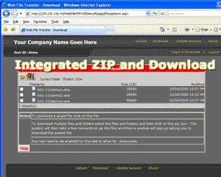 Web File Transfer Screenshot 1