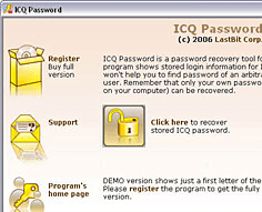 ICQ Password Screenshot 1