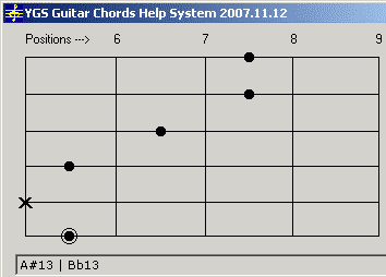 YGS Guitar Chords Help System Screenshot 1