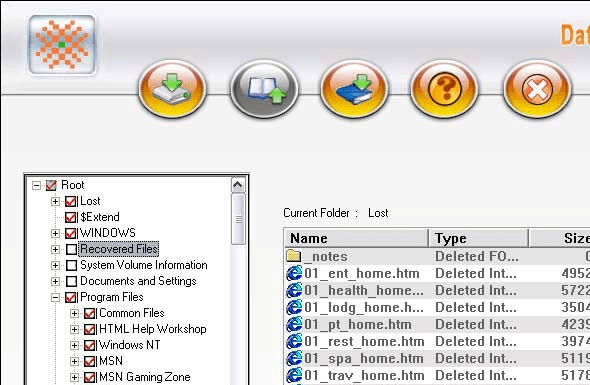 Windows Files Undelete Screenshot 1