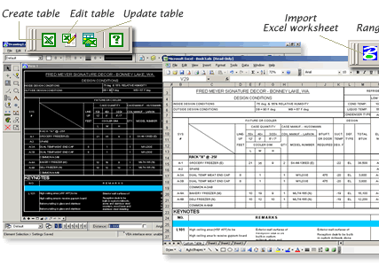 MicroStation Excel - {Cadig AutoTable} Screenshot 1