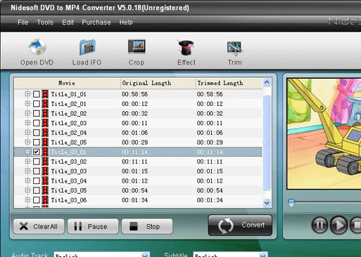 Nidesoft DVD to MP4 Suite Screenshot 1