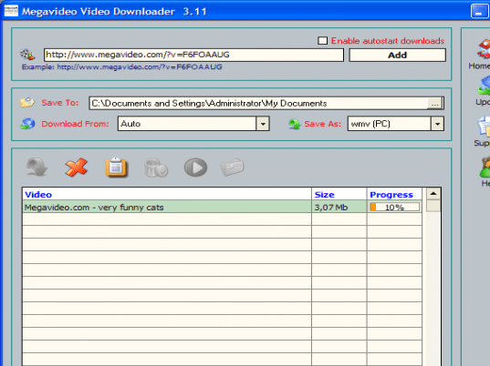 Megavideo Video Downloader Screenshot 1
