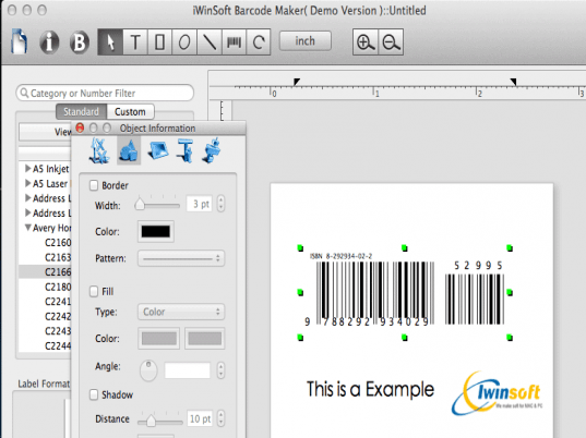 iWinsoft Barcode Maker Screenshot 1