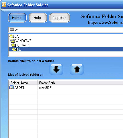 Sofonica Folder Lock Free Screenshot 1