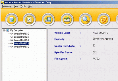 Kernel - JFS Partition Recovery Software Screenshot 1