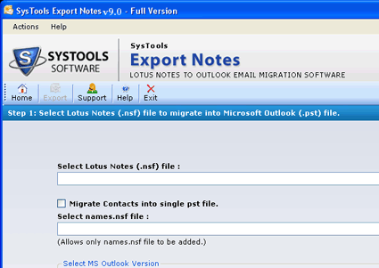 Migrate Notes NSF to PST Screenshot 1