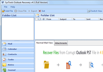 Restore Outlook Screenshot 1