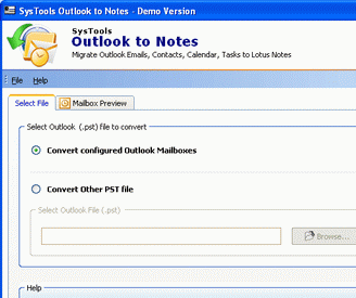 Switched to Lotus Notes from Outlook Screenshot 1
