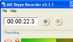 MX Skype Recorder Screenshot 1
