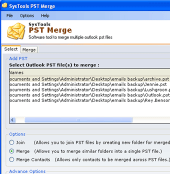 Merge Outlook Contact Folders Screenshot 1
