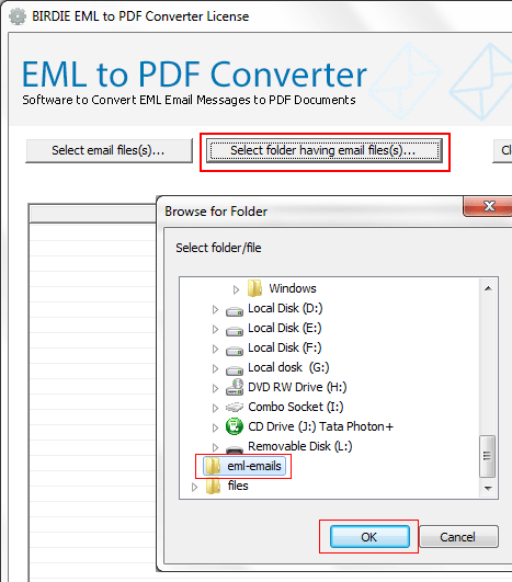 Convert Thunderbird Email to PDF File Screenshot 1
