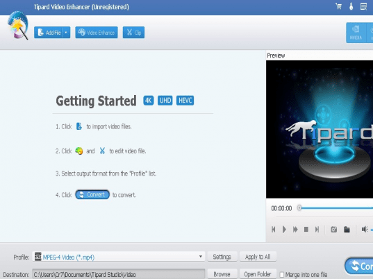 Tipard Video Enhancer Screenshot 1