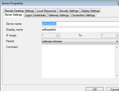 Remote Desktop Connection Manager Screenshot 1