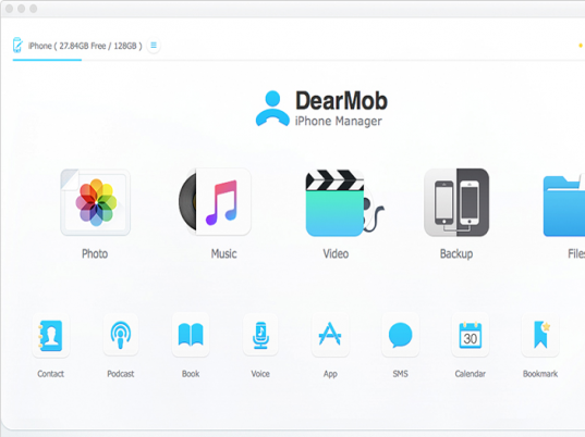 DearMob iPhone Manager for Mac Screenshot 1