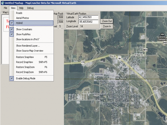 MSR MapCruncher for Virtual Earth Screenshot 1