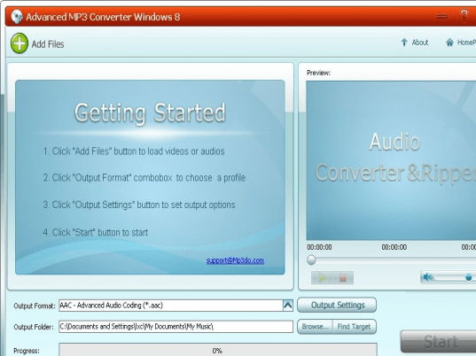 Advanced MP3 Converter Screenshot 1
