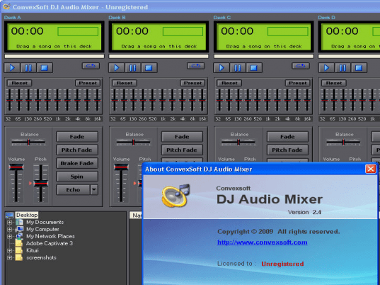 Convexsoft DJ Audio Mixer Screenshot 1