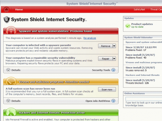 System Shield Screenshot 1
