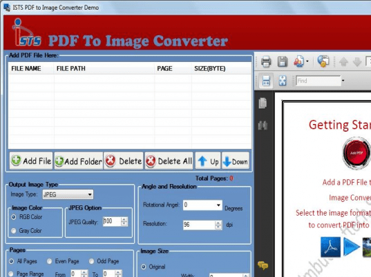 PDF to Multipage TIFF Converter Screenshot 1