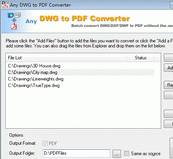 DWG to PDF Converter 7.1.12 Screenshot 1