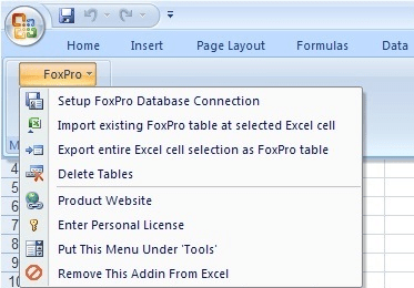 Excel FoxPro Import, Export & Convert Software Screenshot 1