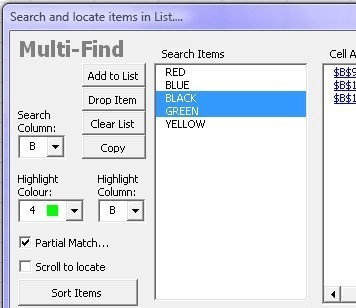 mightymacros Multifind Excel Addin Screenshot 1
