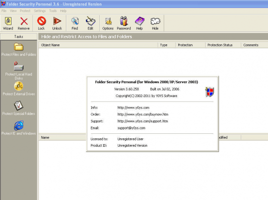 Folder Security Personal Screenshot 1