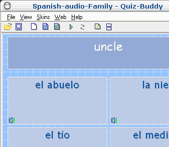 Spanish Vocabulary Add-On for Quiz-Buddy (with Audio) Screenshot 1