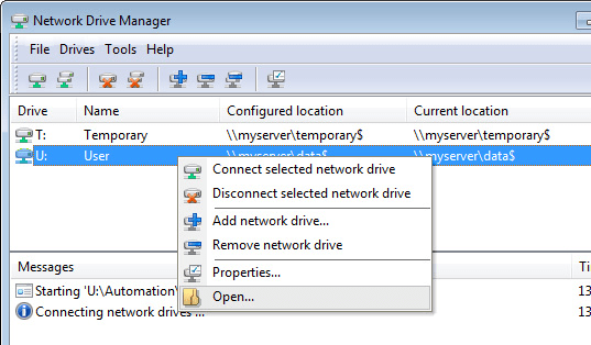Network Drive Manager Screenshot 1