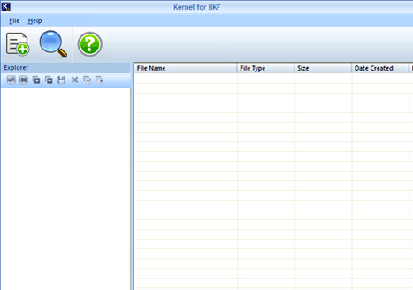 Kernel BKF - Corrupt Backup File Repair Screenshot 1