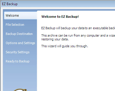 EZ ThunderBird Backup Pro Screenshot 1
