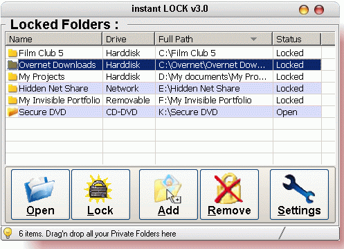 Instant LOCK Hide-Guard, Files-Folders Screenshot 1